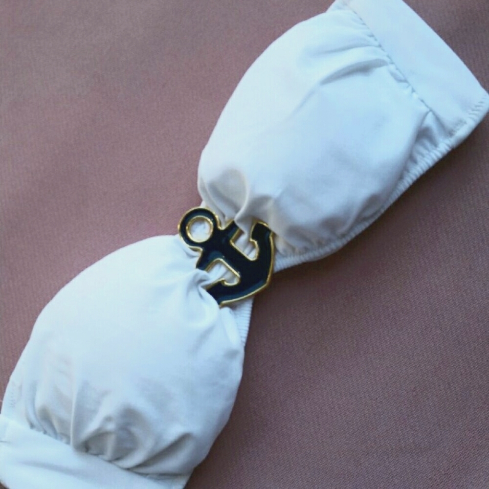 New VS Anchor Nautical bandeau bikini top